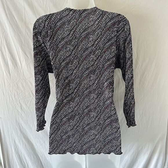 Notations Y2k Faux Wrap Top L Office Siren Secretary Librarian Corpcore - Picture 10 of 14